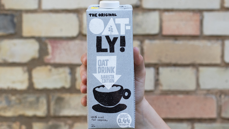 carton of oat milk