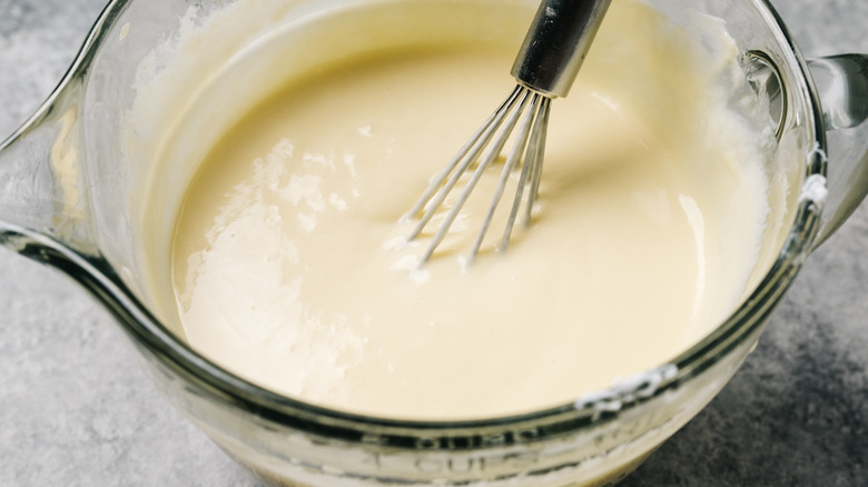 custard in a bowl