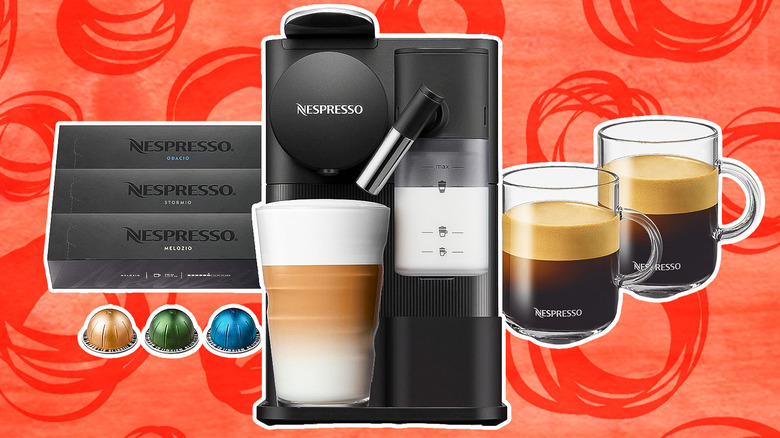 Nespresso machine and accessories