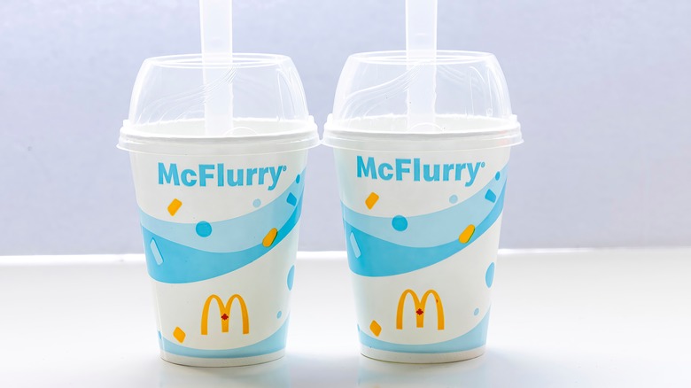 two McFlurry cups