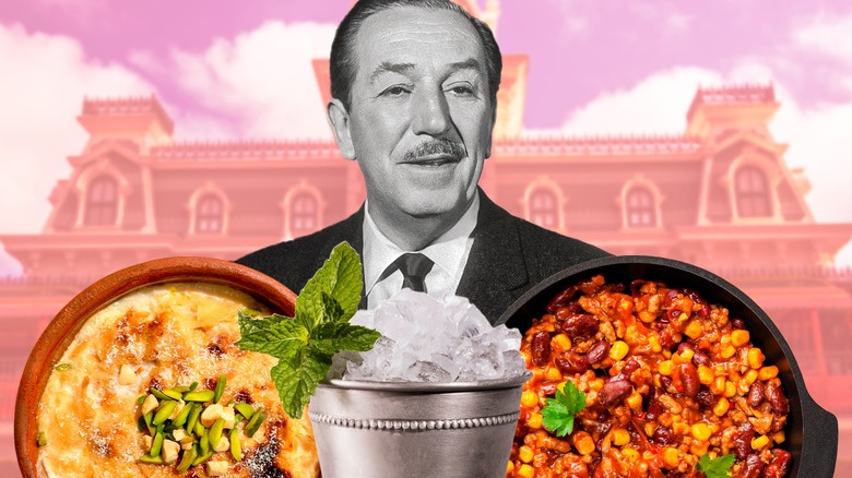 Walt Disney with some of his favorite foods