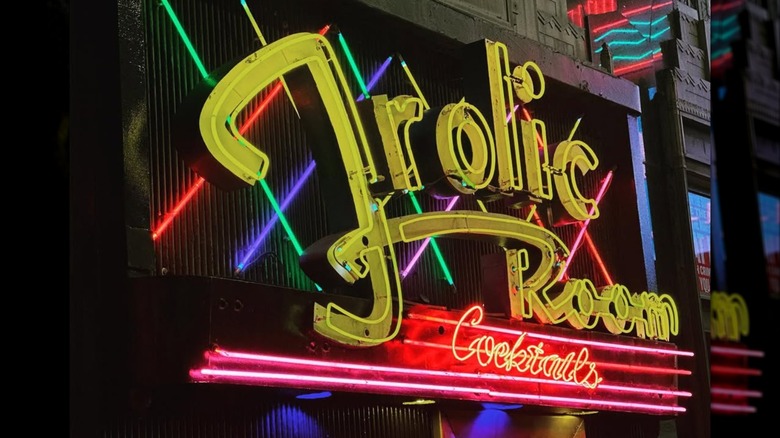 The frolic room sign in Hollywood, California