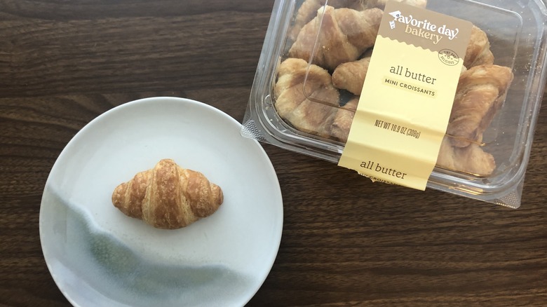 Target Favorite Day mini croissant on a plate.