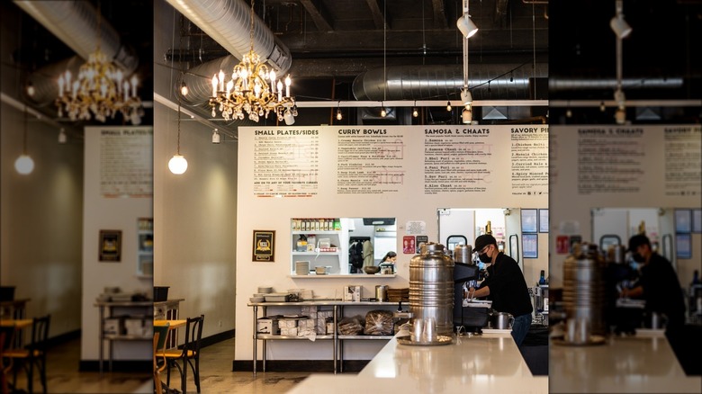 Interior of chiya chai restaurant