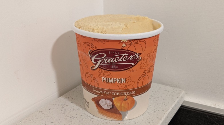 Graeter's Pumpkin ice cream pint