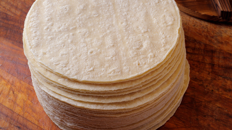 stack of tortillas