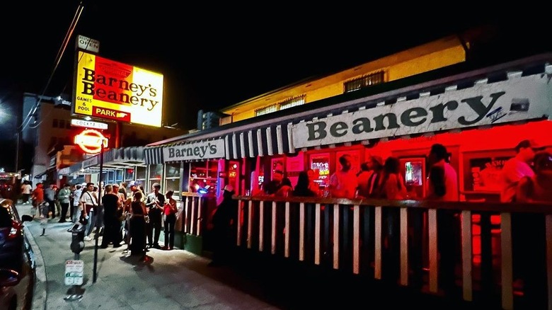 exterior of Barney's Beanery