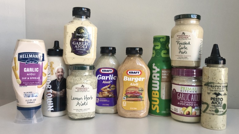 collection of aioli brands