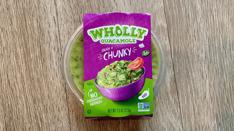 Wholly Guacamole container