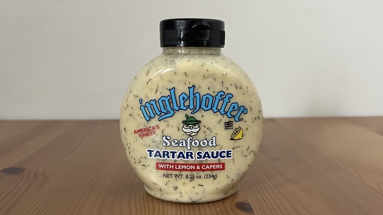 bottle of Inglehoffer tartar sauce