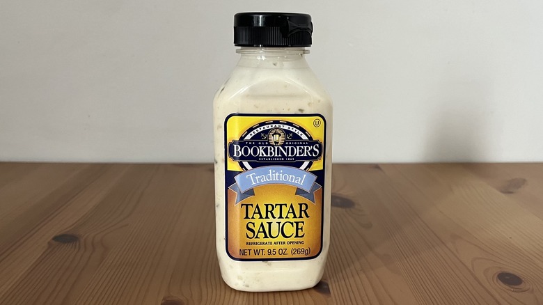 bottle of Bookbinder's tartar sauce