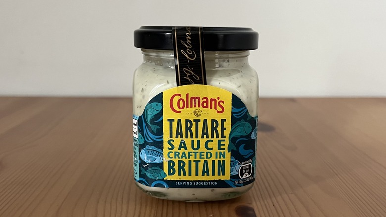 jar of Colman's tartar sauce