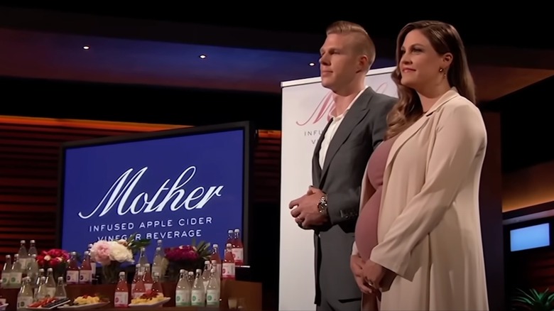 Allison Ellsworth and husband on Shark Tank selling Poppi, previously Mother Beverage