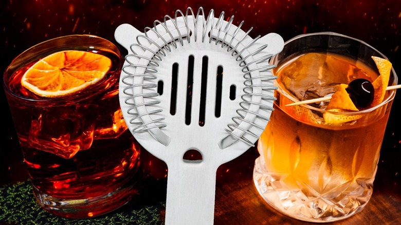 hawthorne strainer and cocktails