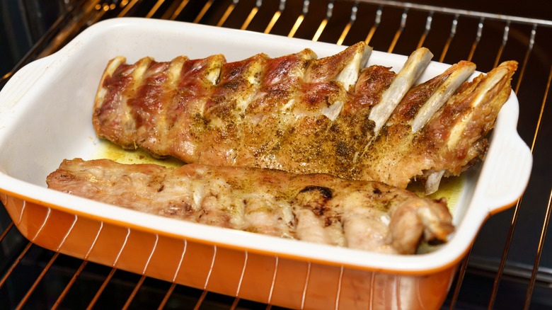 ribs in oven dish