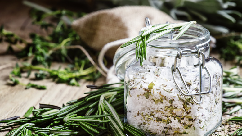 rosemary herb sea salt