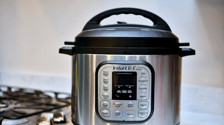 instant pot next to stove