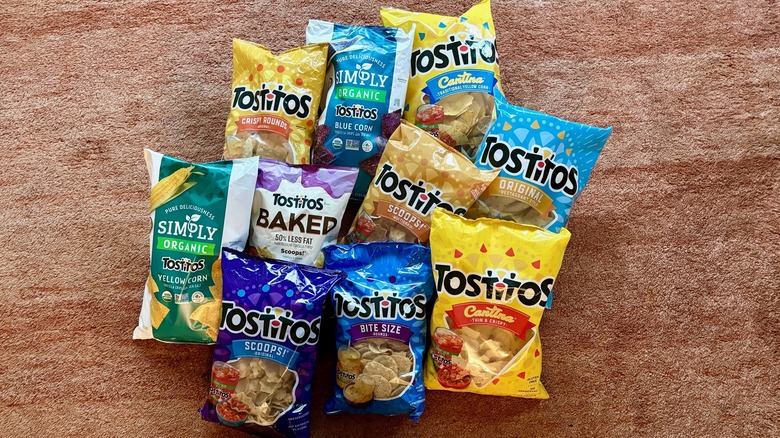 assorted bags of Tostitos