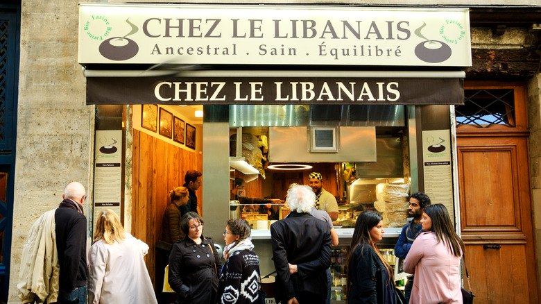 Falafel vendor in Paris