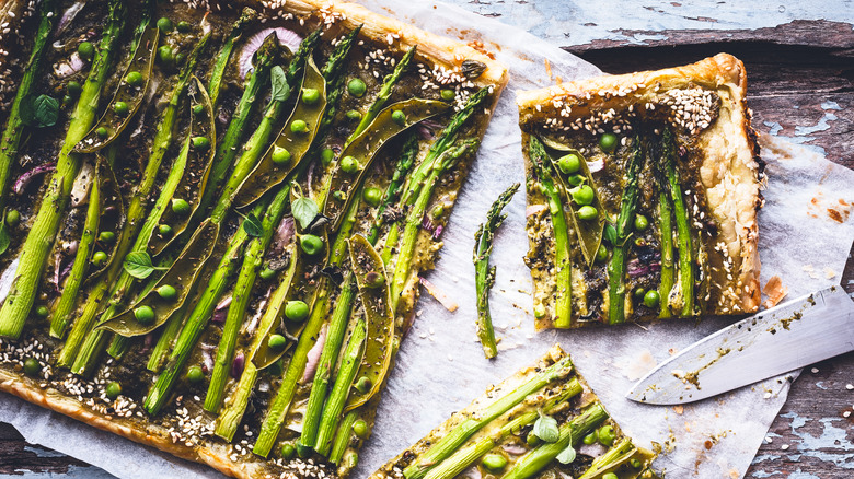 spring asparagus tart