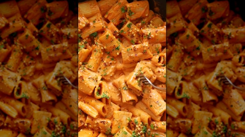 Viral TikTok Gigi Hadid spicy rigatoni