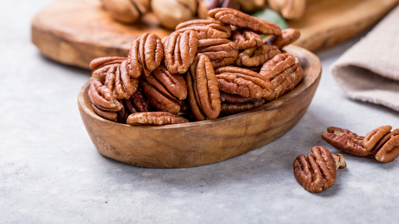 Pecans in a bowl