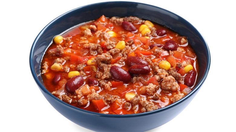 Bowl of chili con carne