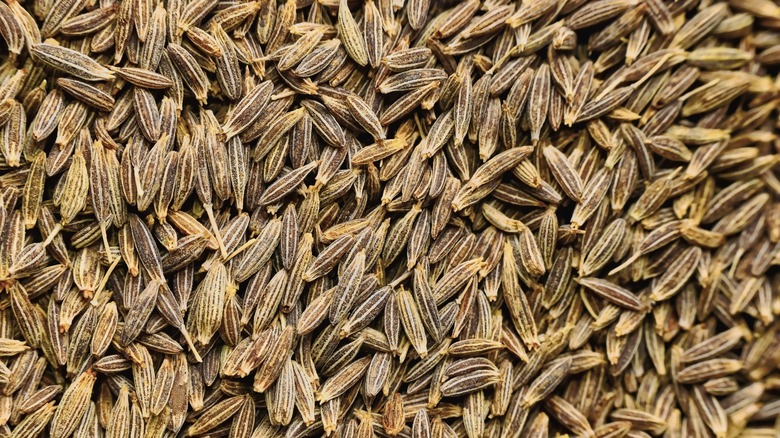 pile of many cumin seeds