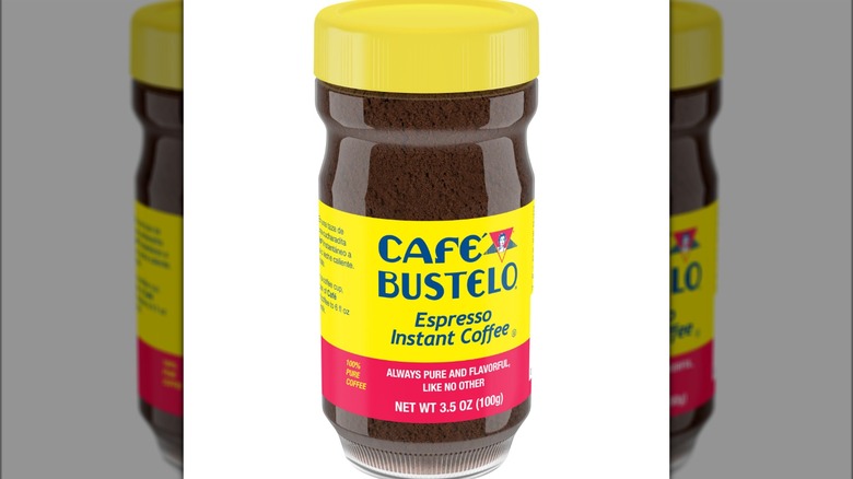 Café Bustelo instant espresso jar