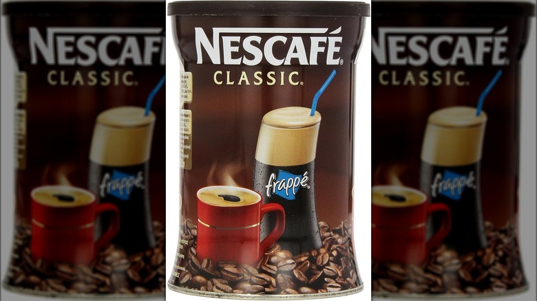 Nescafé instant frappe container