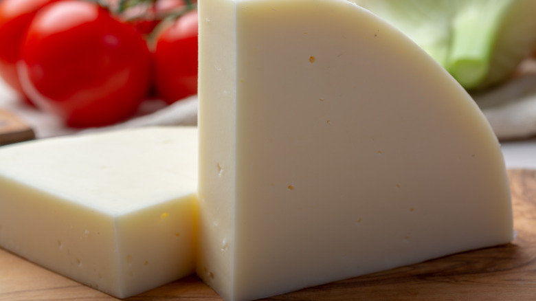 Provolone cheese block