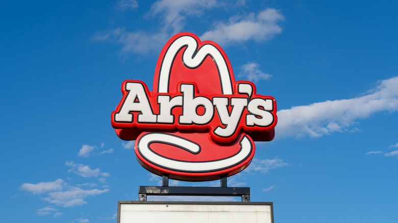 Large red Arby's sign