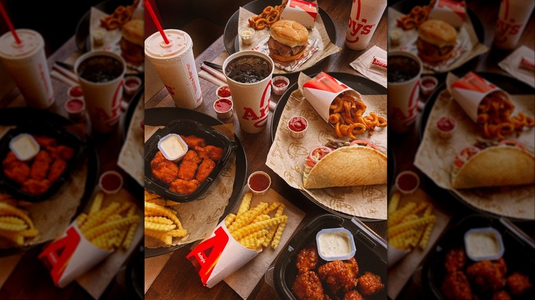 Variety of dishes from Arby's