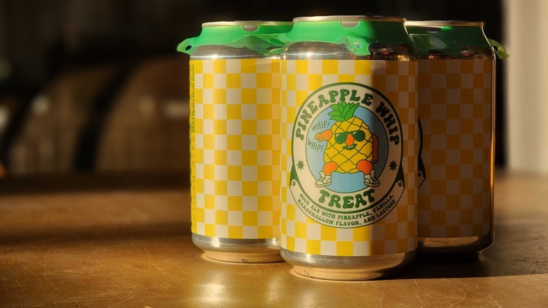 Pineapple Whip Treat beer cans