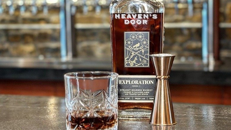 Heaven's Door bourbon and glass