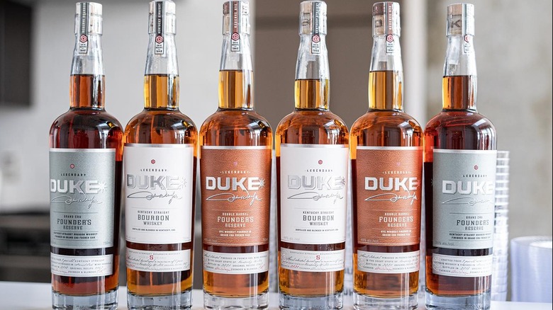 Bottles of Duke Bourbon