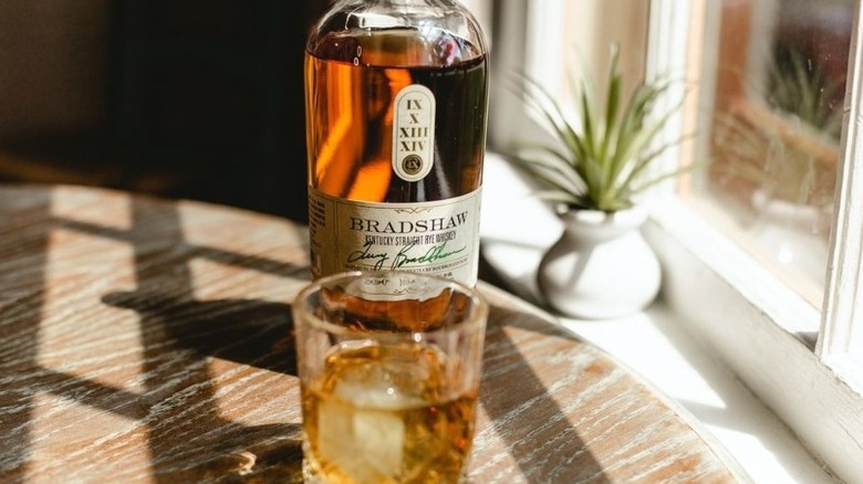 Bradshaw Bourbon and snifter glass