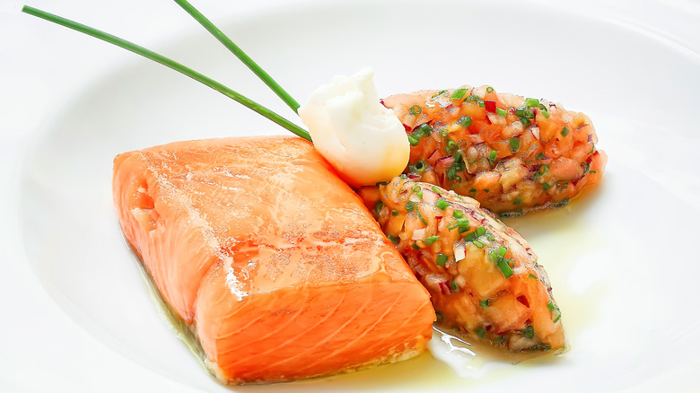 Salmon confit