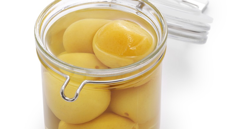 fruit confit in jar