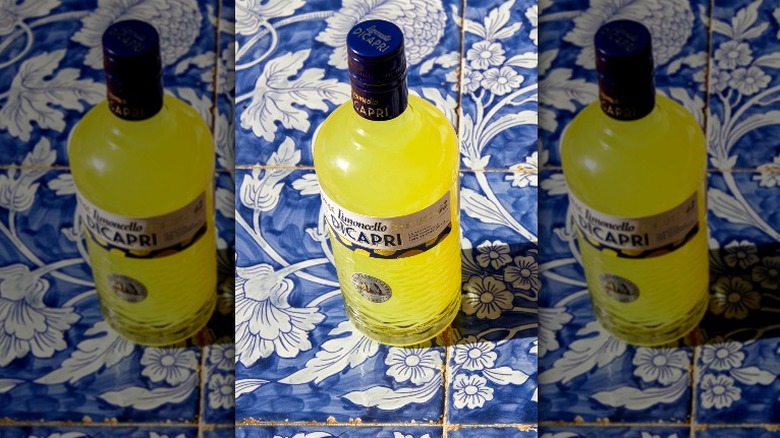 Novelty limoncello bottle