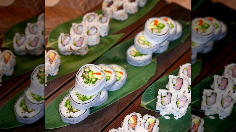 Sushi from the buffet at Nobu Chicago
