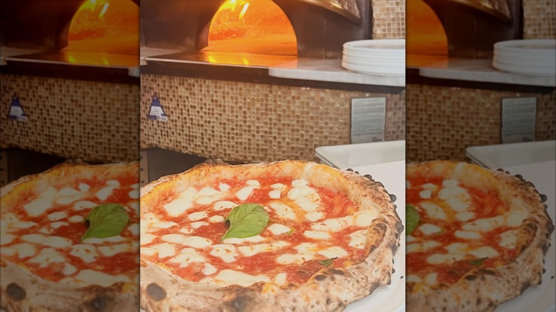 pizza and pizza oven