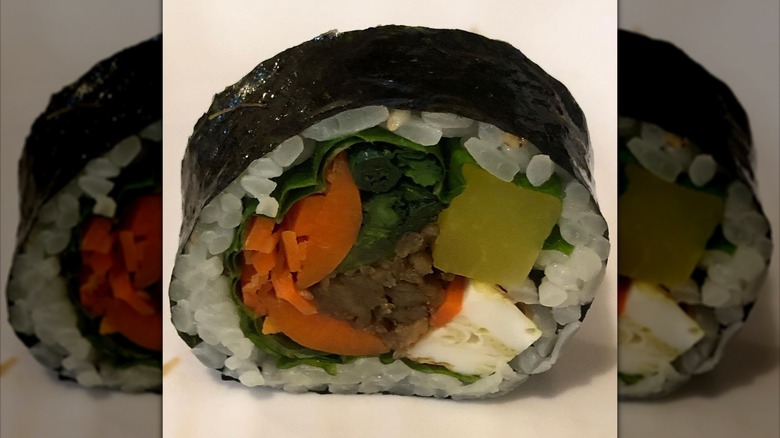 Kimbap close up 