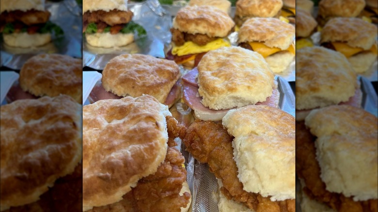 Biscuits with various fillings