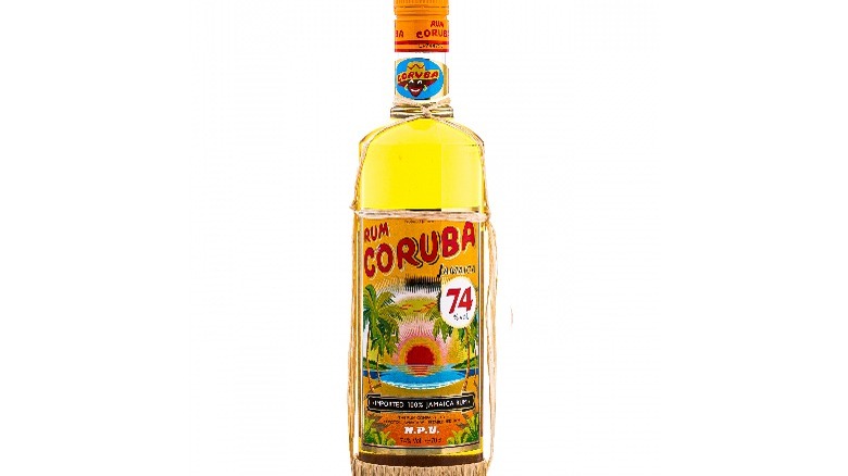 Bottle of Coruba Jamaica Rum