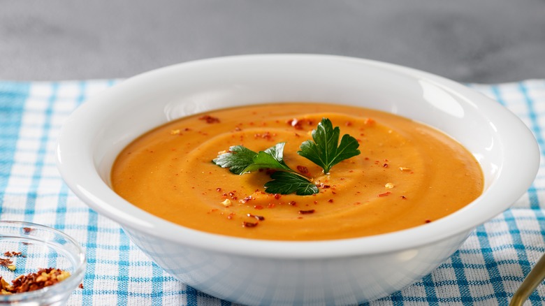 Bowl of lentil soup