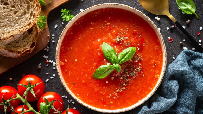 Bowl of tomato soup