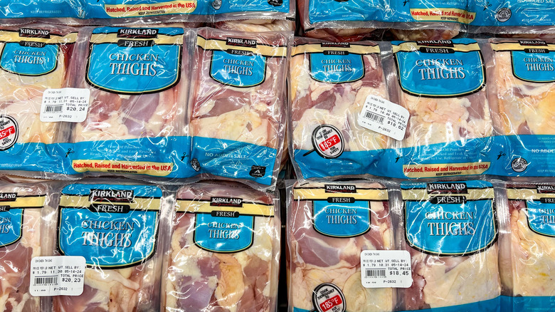 packages of Costco chicken thighs