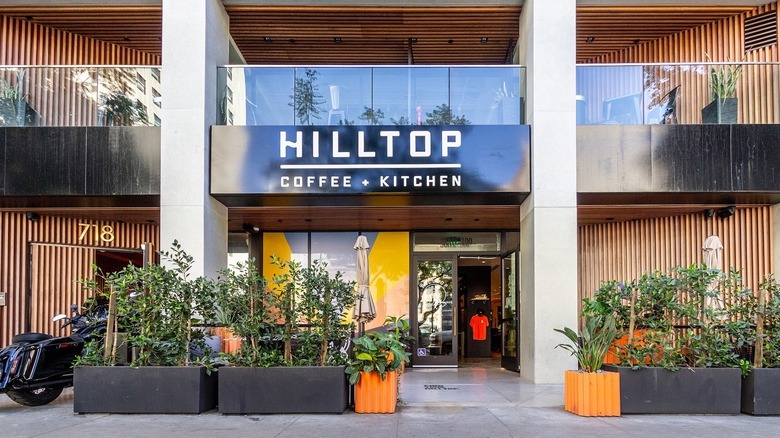 Hilltop Coffee & Kitchen downtown LA location exterior