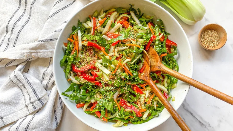 Crunchy bok choy salad